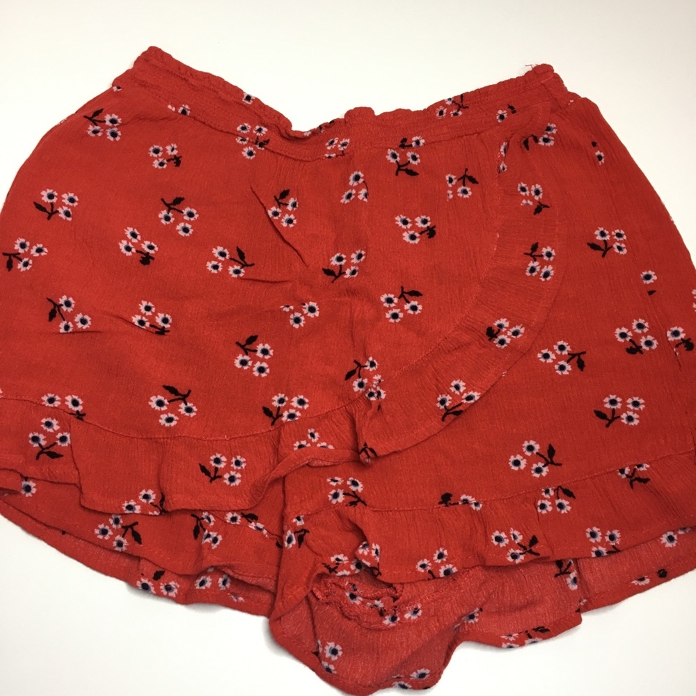 Primark red, floral skort size kids 11-12